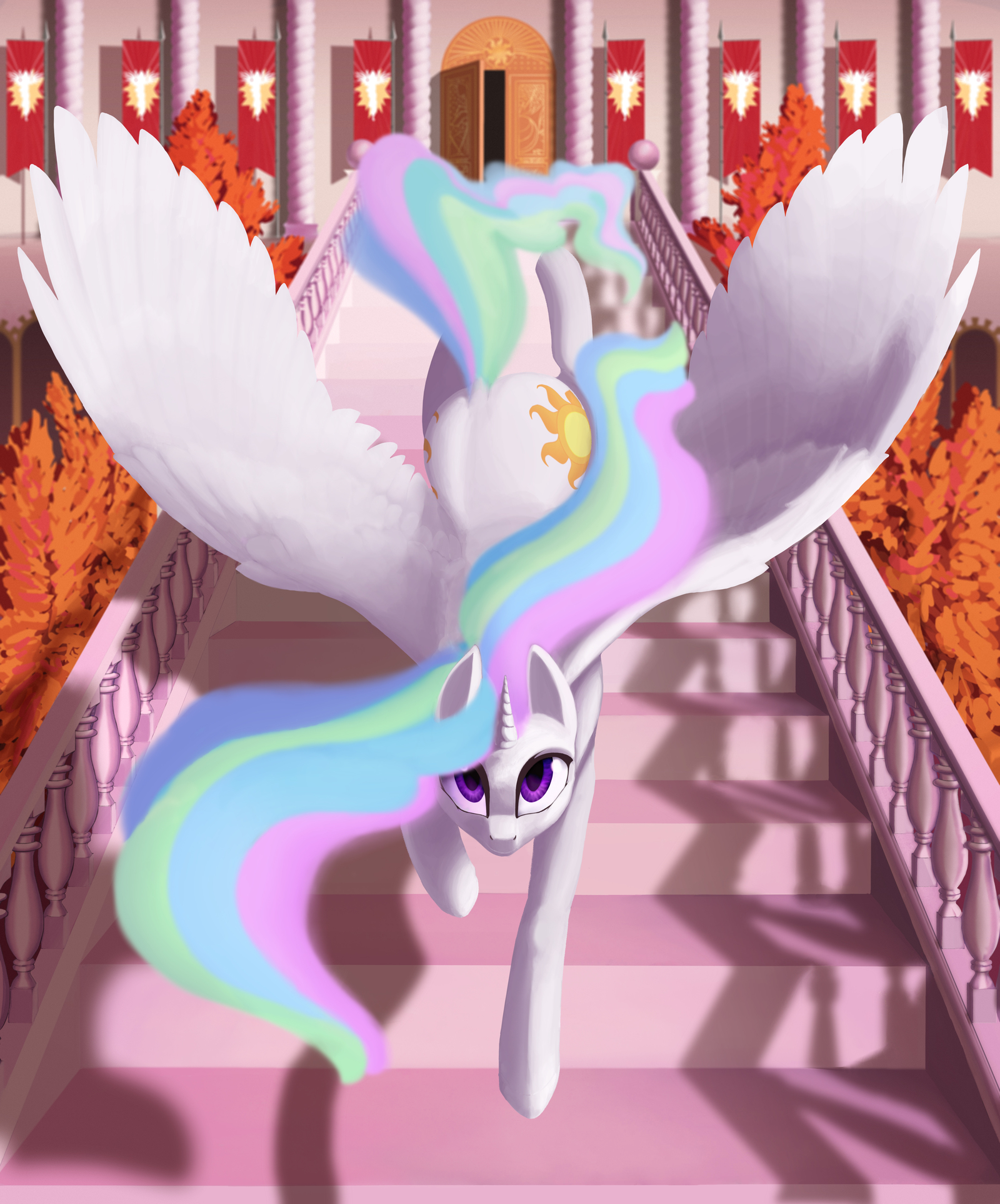 Celestia's joyful morning - My little pony, Princess celestia, Lunebat