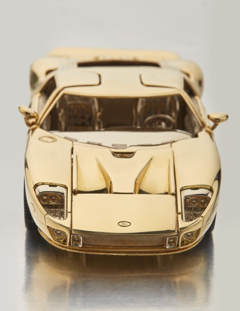 Model Ford GT from gold will sell under the hammer - Ford GT, Auto, Interesting, Gold, Scale model, Longpost