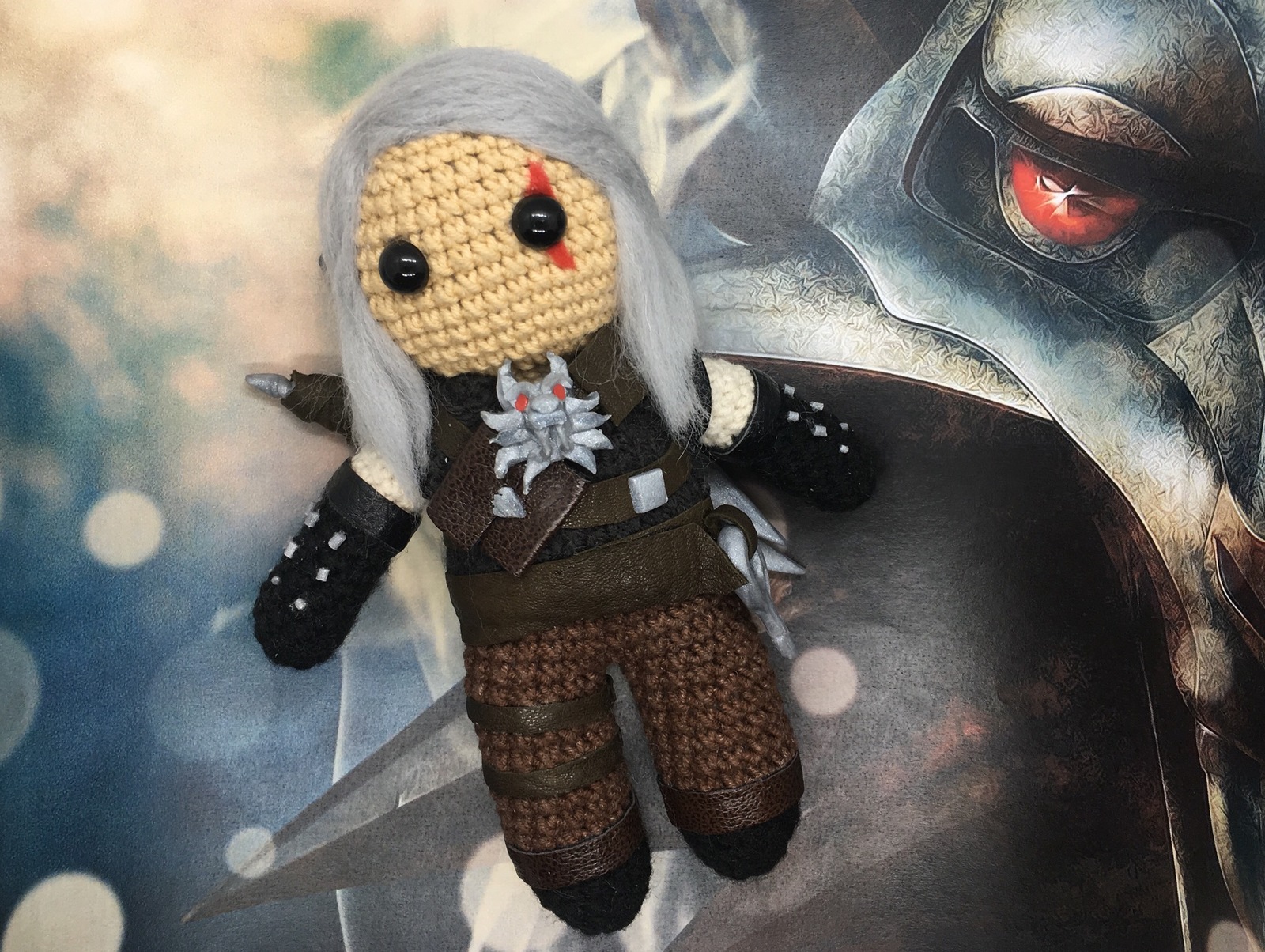 Birth of Geralt of Rivia - My, Witcher, Geralt of Rivia, The Witcher 3: Wild Hunt, Amigurumi, Longpost, Needlework