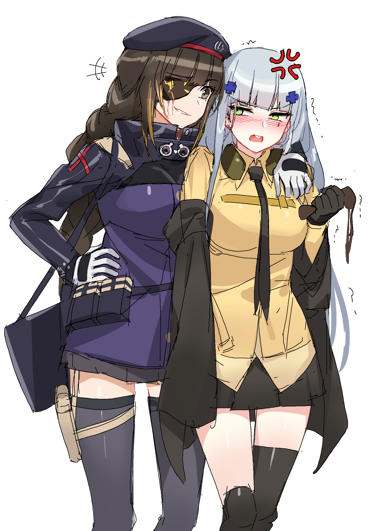 M16A1 & HK416 - Anime art, Girls frontline, M16a1, Hk416, Not anime