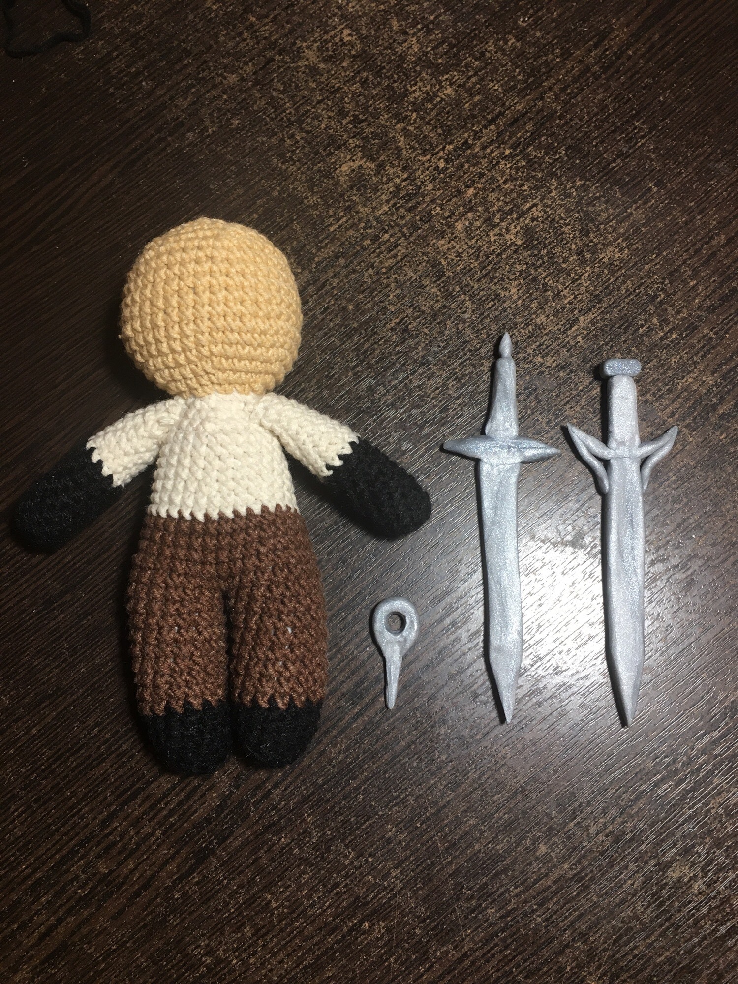 Birth of Geralt of Rivia - My, Witcher, Geralt of Rivia, The Witcher 3: Wild Hunt, Amigurumi, Longpost, Needlework