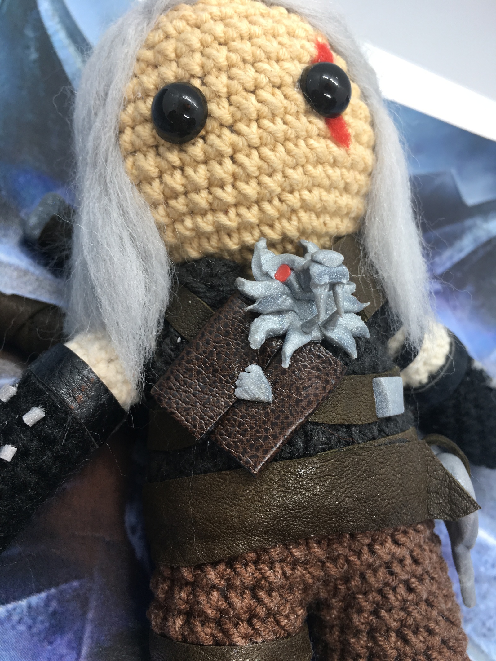 Birth of Geralt of Rivia - My, Witcher, Geralt of Rivia, The Witcher 3: Wild Hunt, Amigurumi, Longpost, Needlework