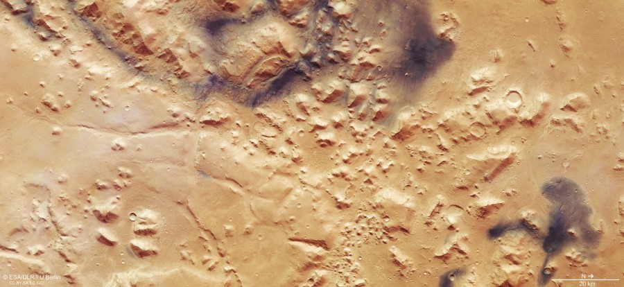 The Nili Fossae region through the eyes of Mars Express - Space, Mars, Mars Express, Regions, Apparatus, Relief, Longpost