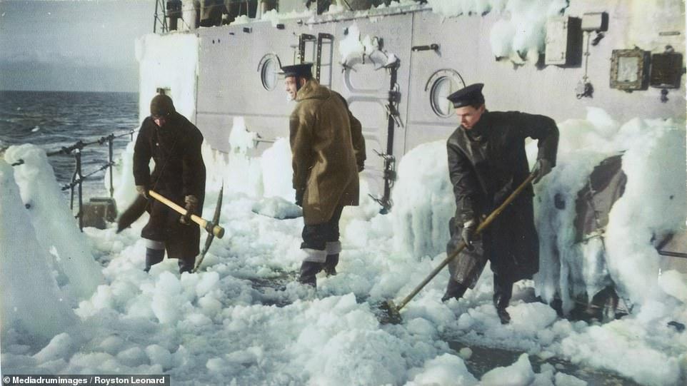 Arctic convoys in color - History in color, Arctic convoys, the USSR, Great Britain, Lend-Lease, The Second World War, Longpost