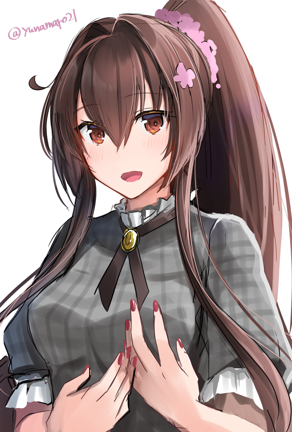 Kanmusu (художник: Yunamaro21) - Kantai Collection, Аниме, Anime Art, Yamato, Shiranui, Yura, Sazanami, Длиннопост