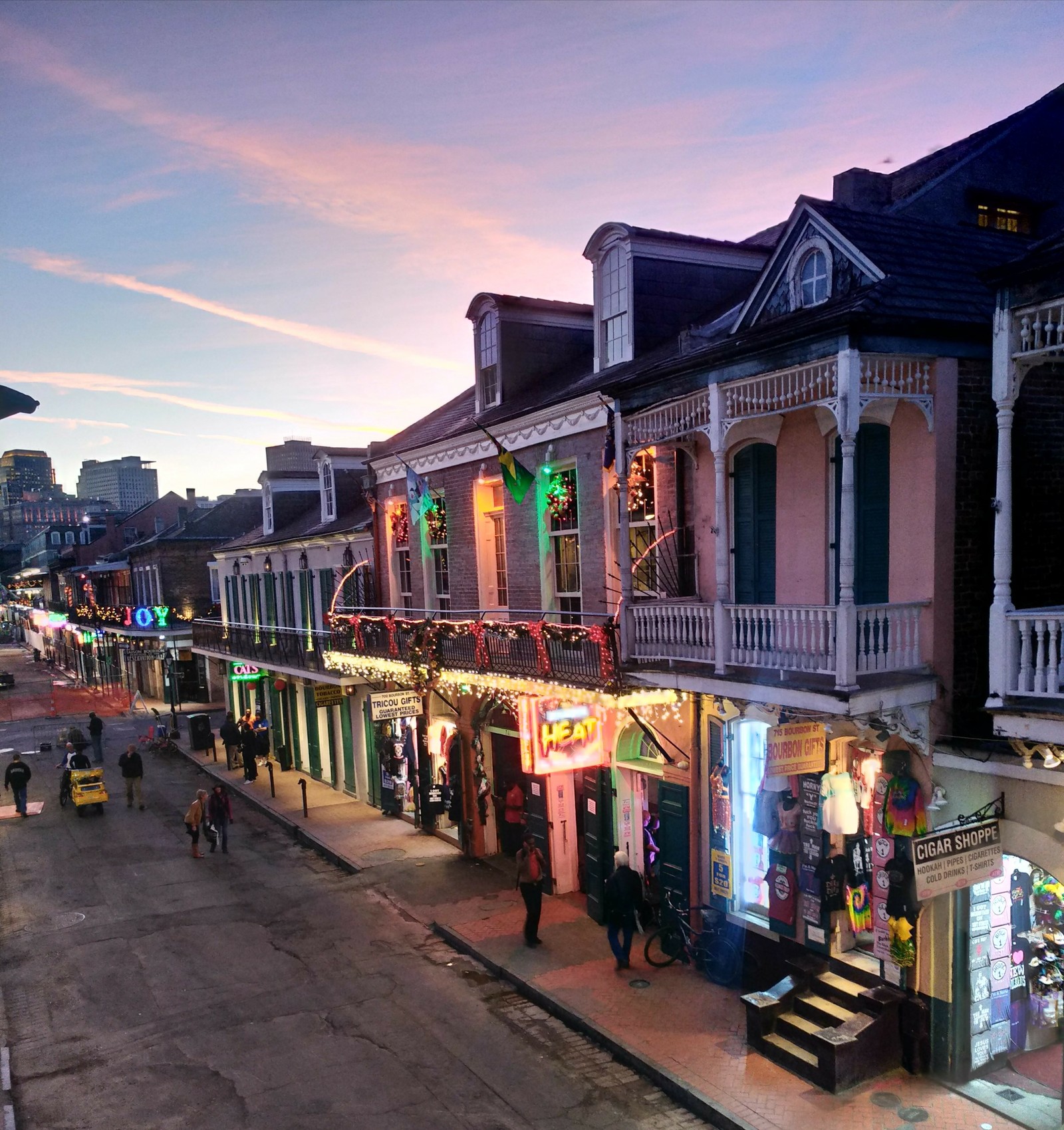 Sunset in New Orleans - My, Travels, Sunset, The horizon is littered, The photo