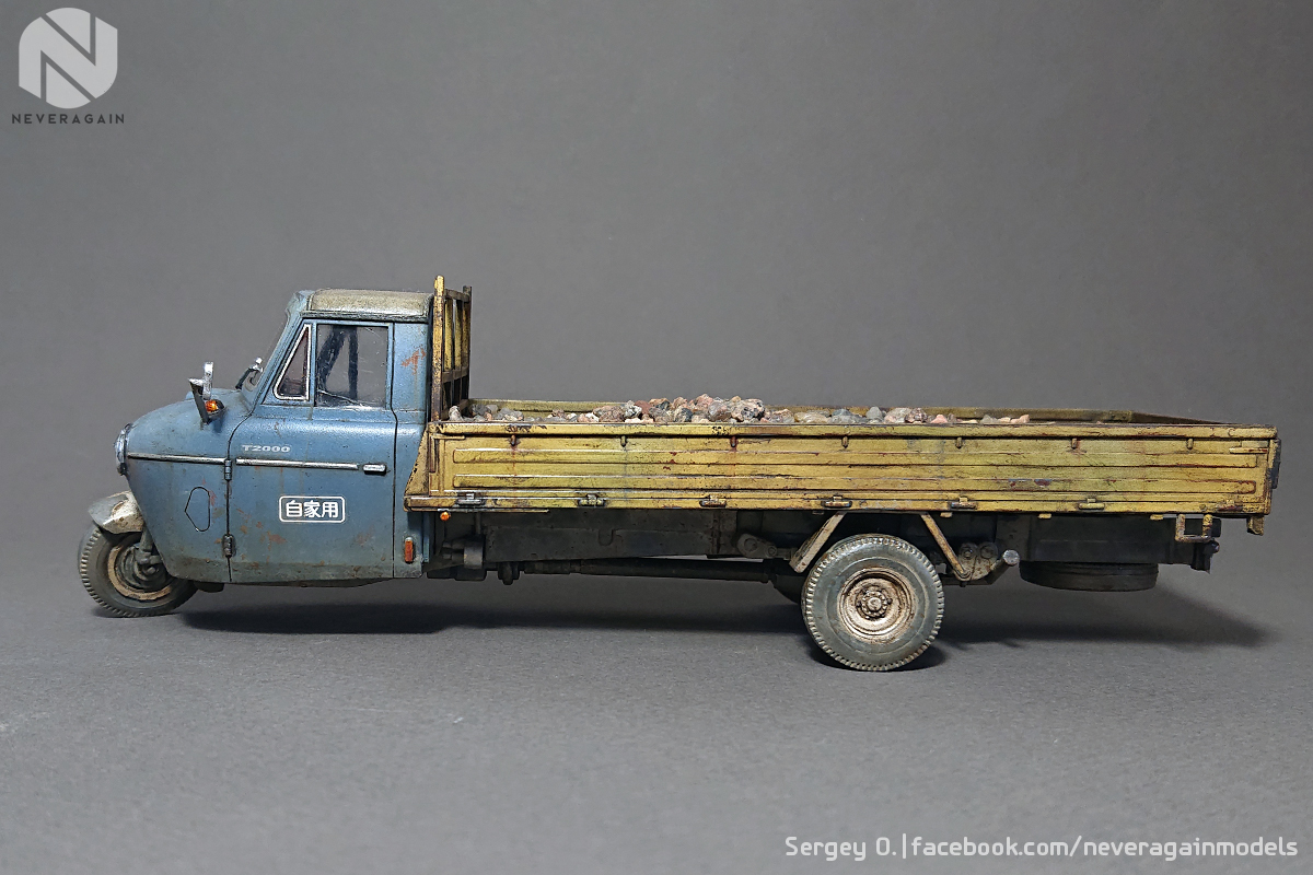 Mazda T2000 1:32 scale - My, Stand modeling, Scale model, Mazda, Modeling, Hobby, , Longpost