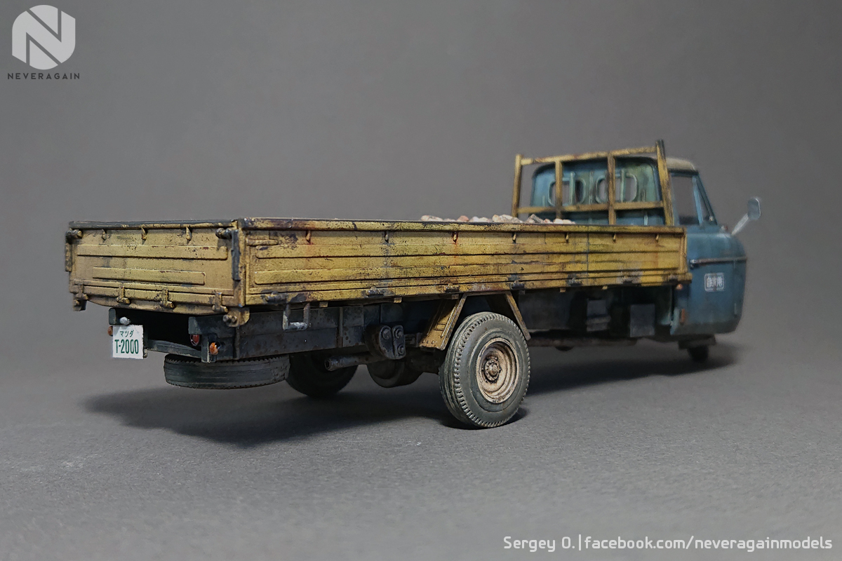 Mazda T2000 1:32 scale - My, Stand modeling, Scale model, Mazda, Modeling, Hobby, , Longpost