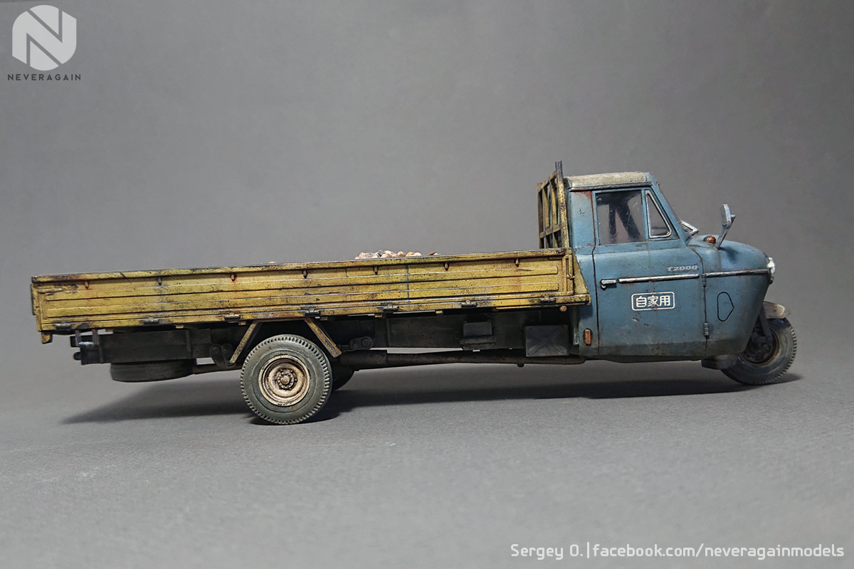 Mazda T2000 1:32 scale - My, Stand modeling, Scale model, Mazda, Modeling, Hobby, , Longpost