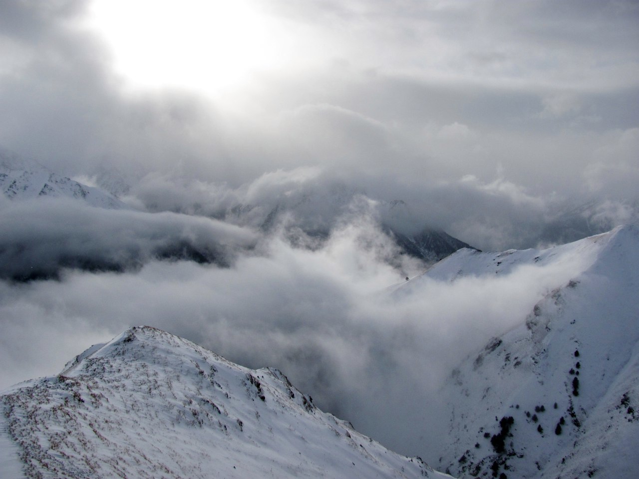 Winter hike along Teberda - My, The mountains, Tourism, Travel across Russia, Travels, Longpost