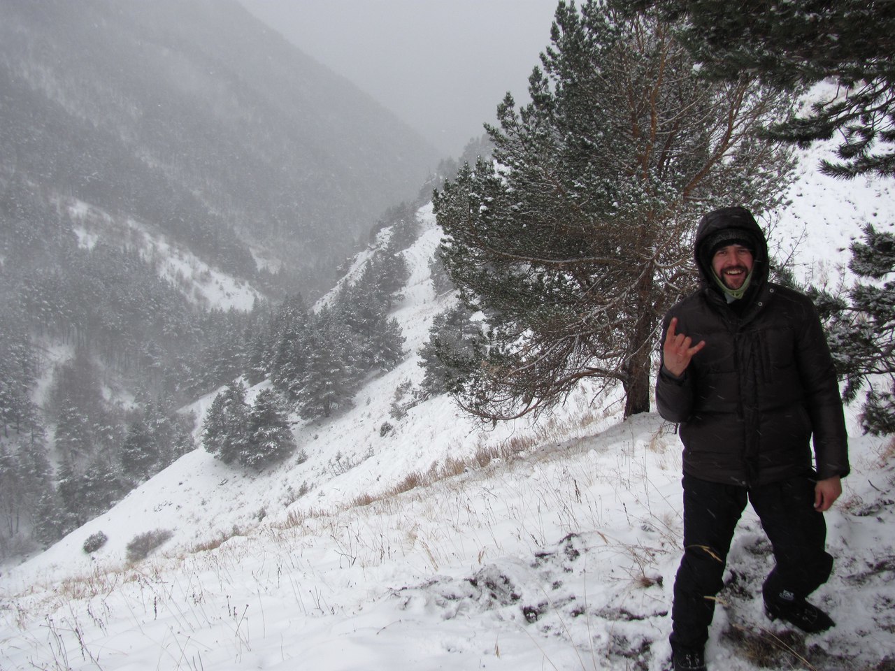 Winter hike along Teberda - My, The mountains, Tourism, Travel across Russia, Travels, Longpost