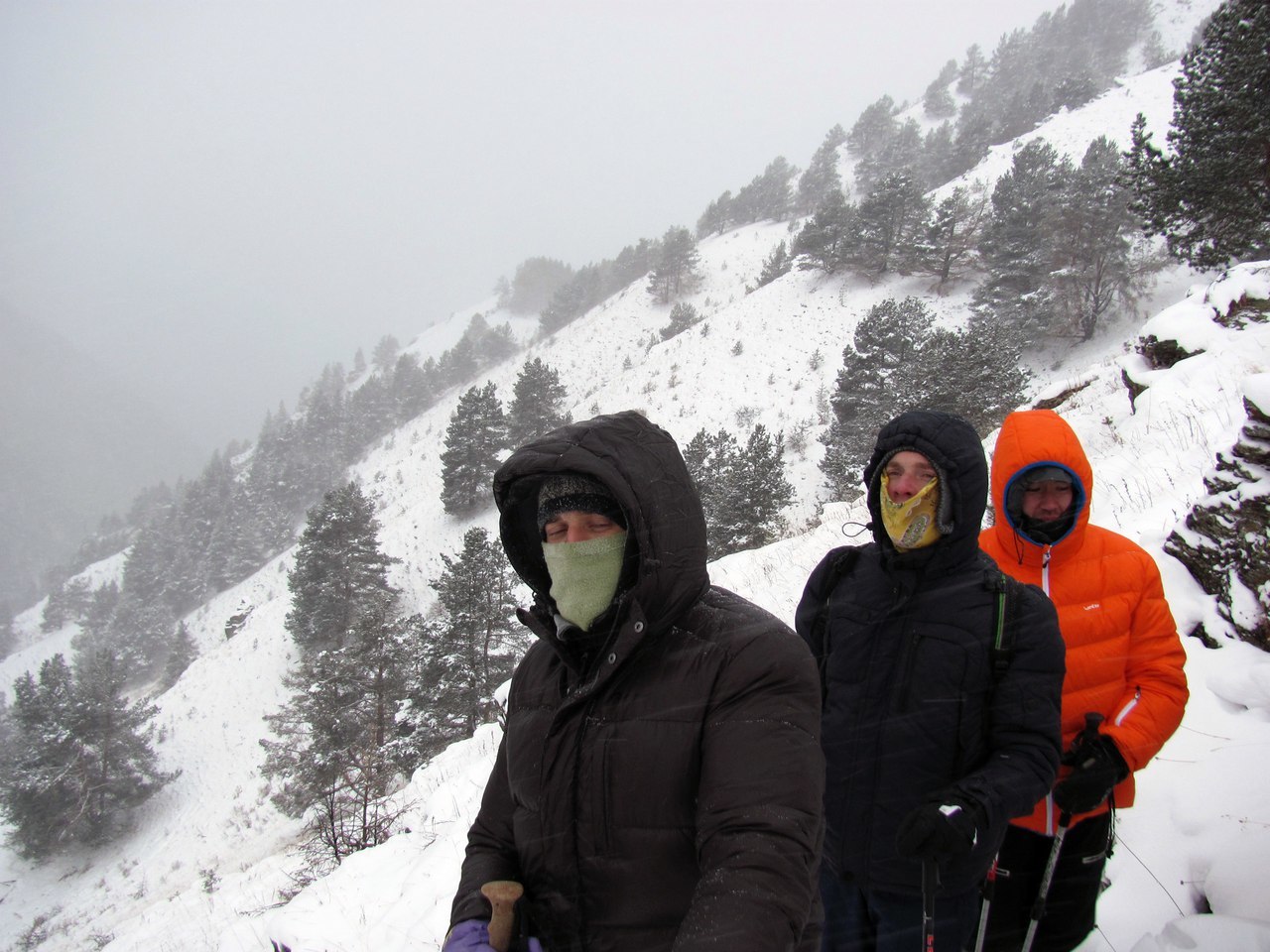 Winter hike along Teberda - My, The mountains, Tourism, Travel across Russia, Travels, Longpost