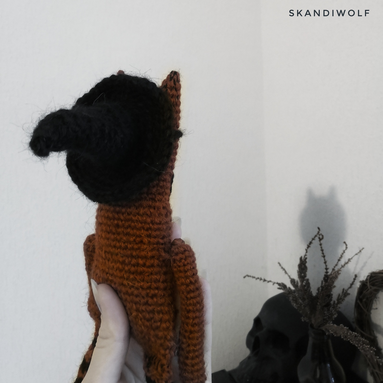 wolf pumpkins - My, Amigurumi, Doll, Toys, Soft toy, Wolf, Knitting, Crochet, Needlework without process, Longpost