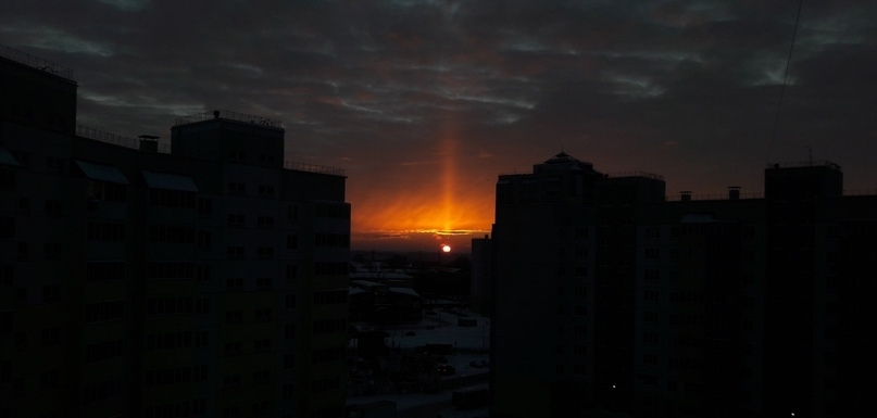 Фантастический рассвет, сегодня в Омске - Омск, Рассвет, Фотография, Природа, Россия, Утро, Красота