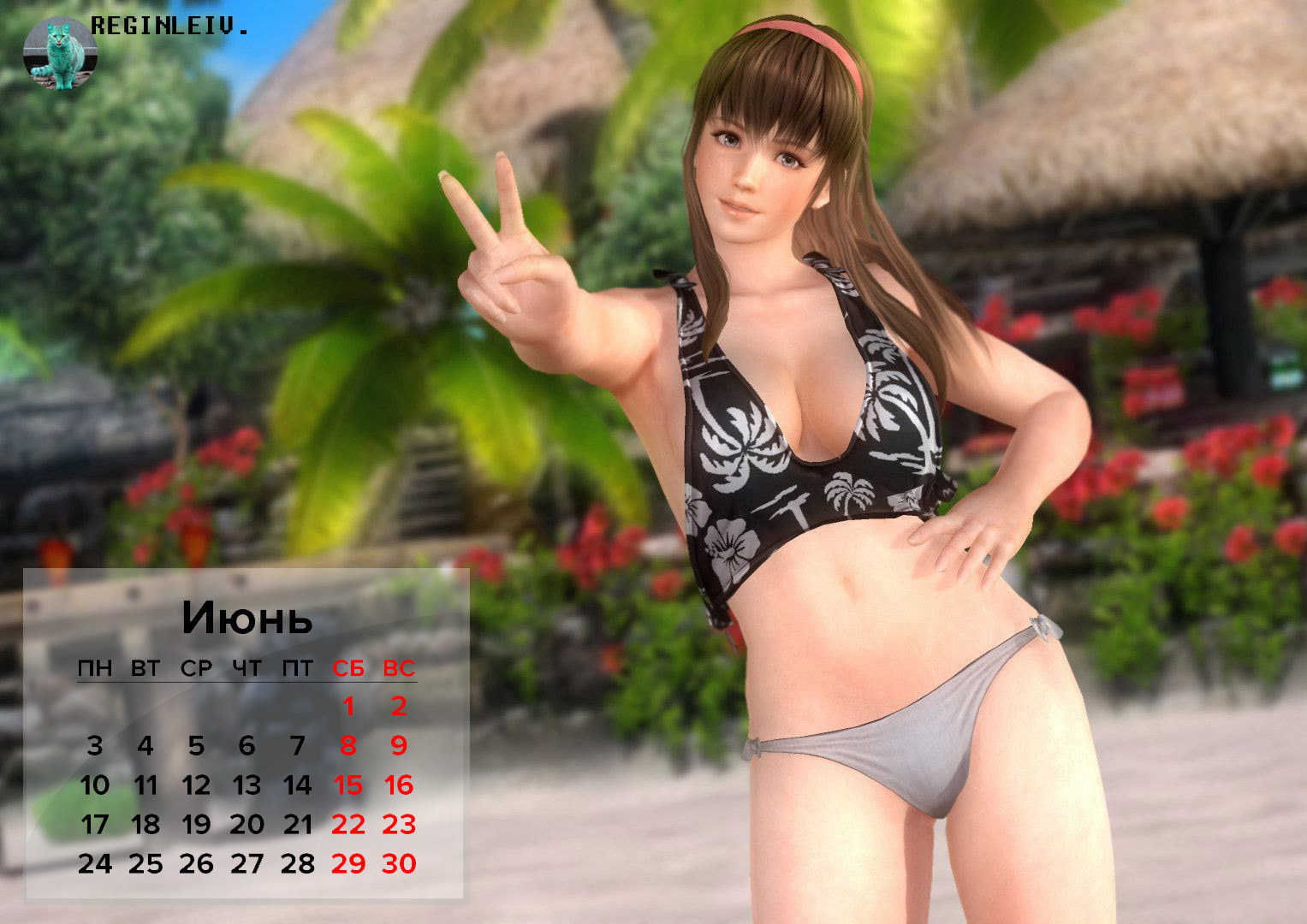 Calendar for adult gamers - NSFW, My, Games, Dead or alive, The calendar, Longpost, Dead Or Alive (game series)