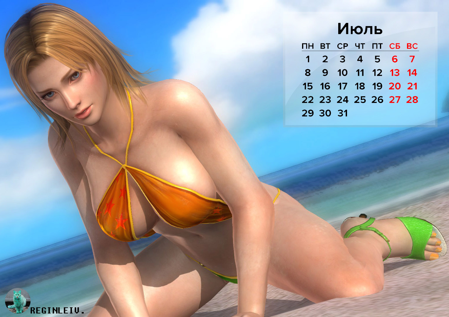 Calendar for adult gamers - NSFW, My, Games, Dead or alive, The calendar, Longpost, Dead Or Alive (game series)