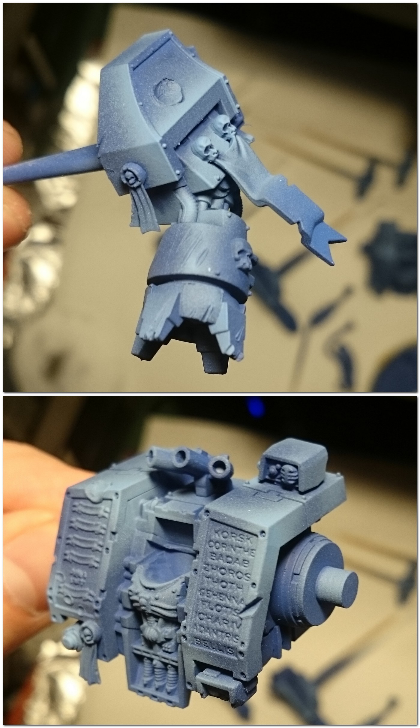 Coating No. 3. - My, Warhammer 40k, Wh miniatures, Ultramarines, Miniature, Painting miniatures, The photo, Longpost, Video