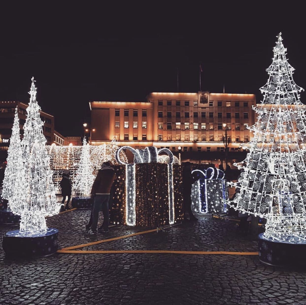 Калининград перед новым годом фото Kaliningrad Square on NG - pikabu.monster