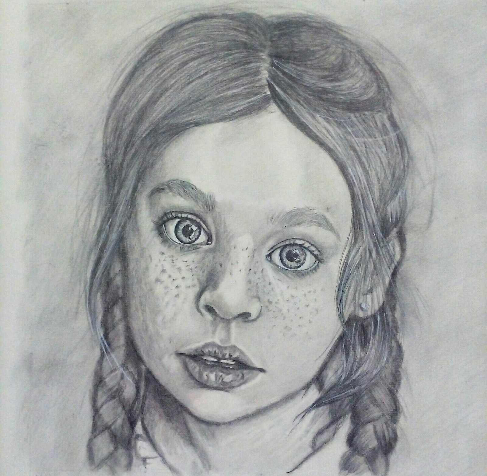 Portrait of a girl - My, Portrait, Portraits of people, Portrait by photo, Drawing, Art, Pencil drawing, Sketch, Girl