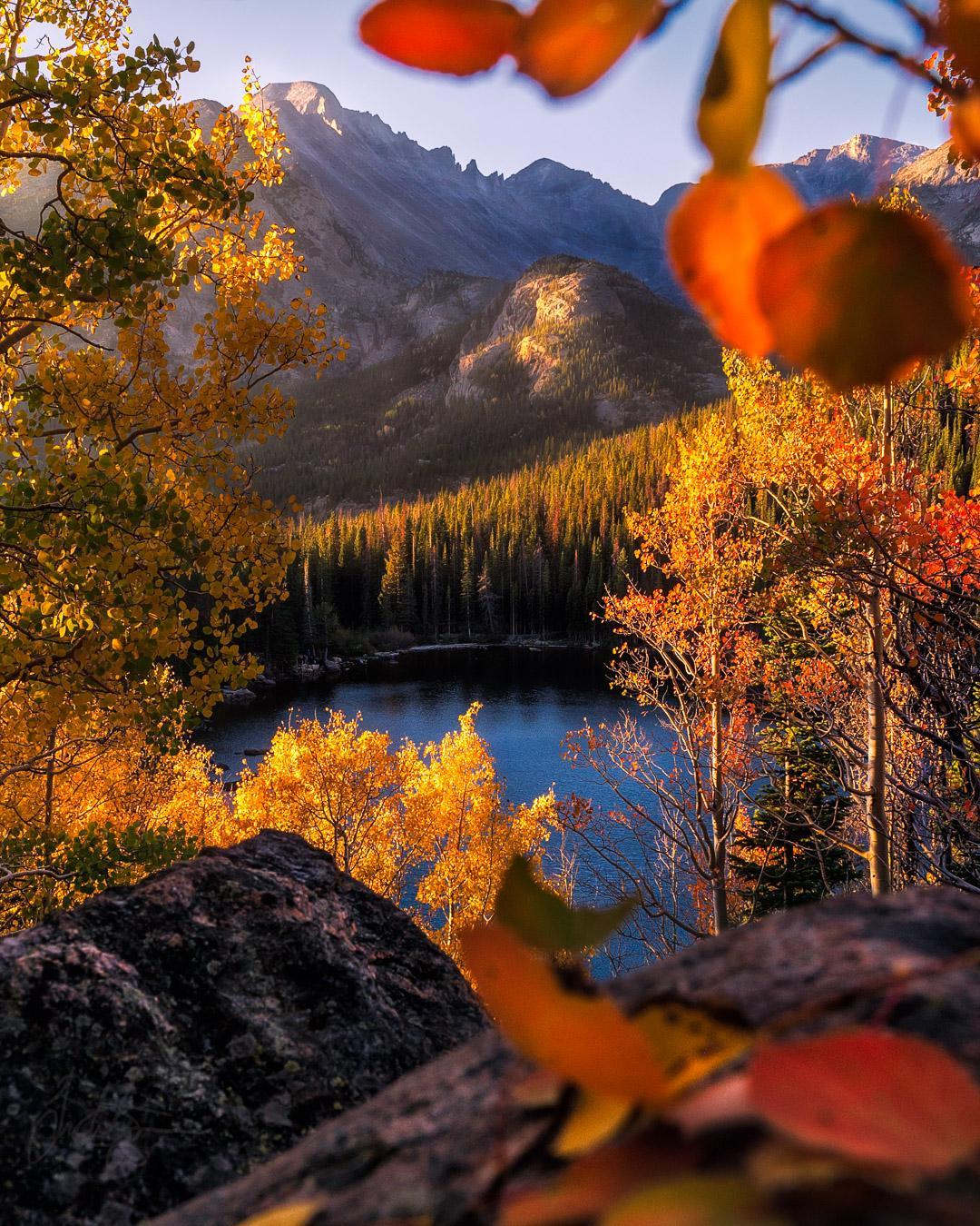 Autumn at Baer Lake - Nature, beauty of nature, The photo, USA