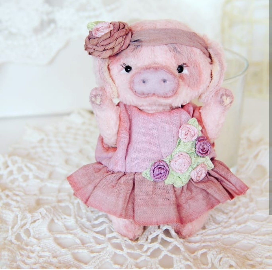 little piggy - My, Piglets, Needlework without process, Pig year, Longpost