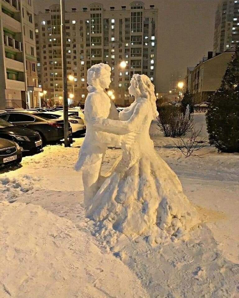 And here's how in Postov... - Rostov-on-Don, Snow, The photo, Sculpture, beauty, Russia