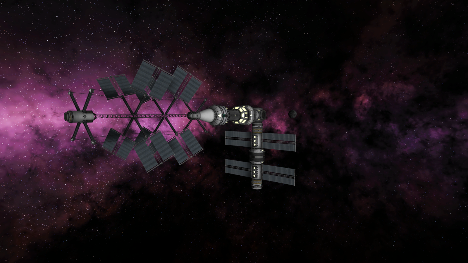 ISS part 2 - My, Picture from KSP, Ksp_mods, Kerbal space program, Kcehom, Longpost