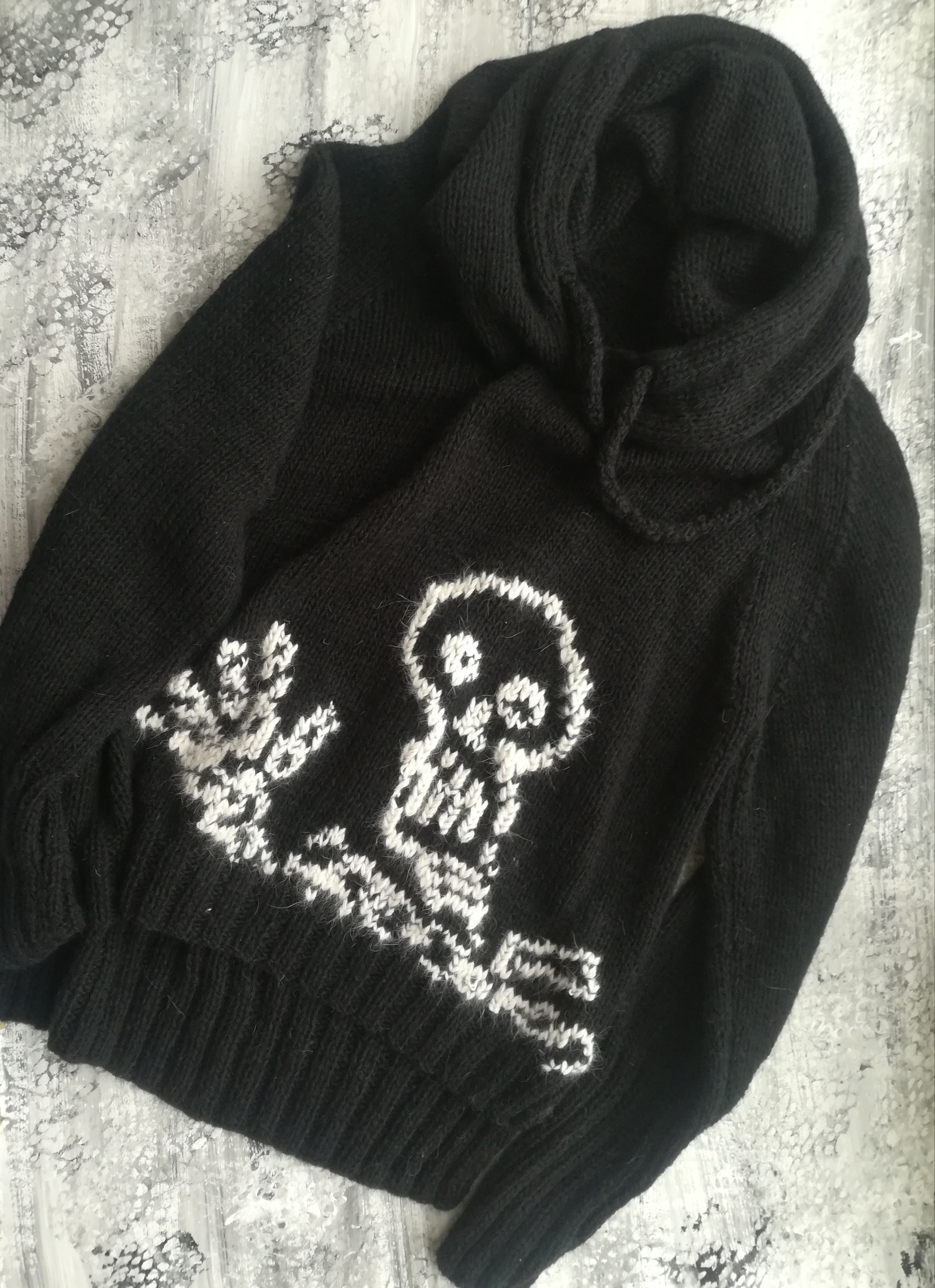 Another cute sweater - My, Knitting, With your own hands, Needlework, Needlework without process, Kripota, Embroidery