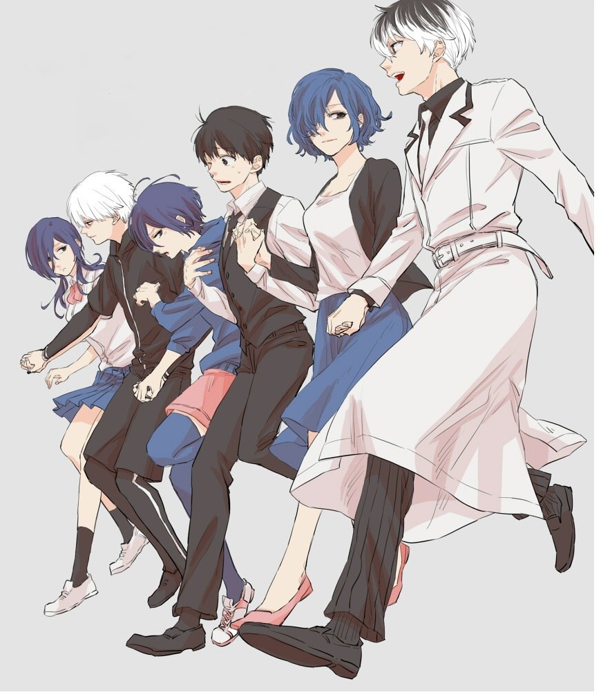 Evolution of Ken and Toki - Anime art, Toka, Kaneki ken