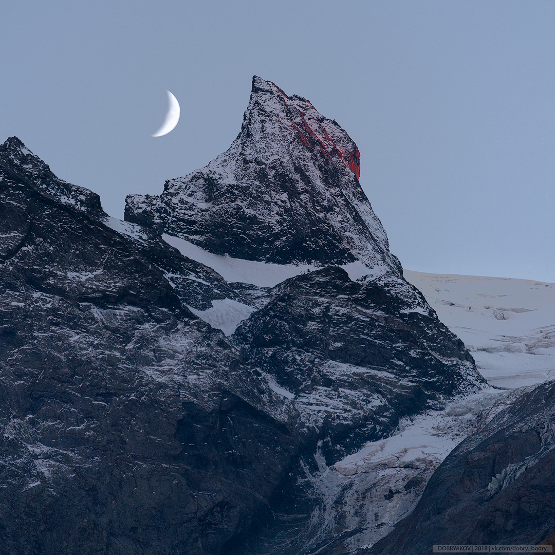 Blood Tooth Sofruju - My, The mountains, Landscape, Sunset, The photo