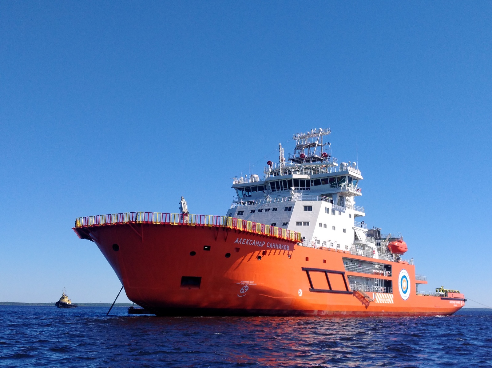 Icebreaker Alexander Sannikov - My, First long post, Ship, , Video, GIF, Longpost