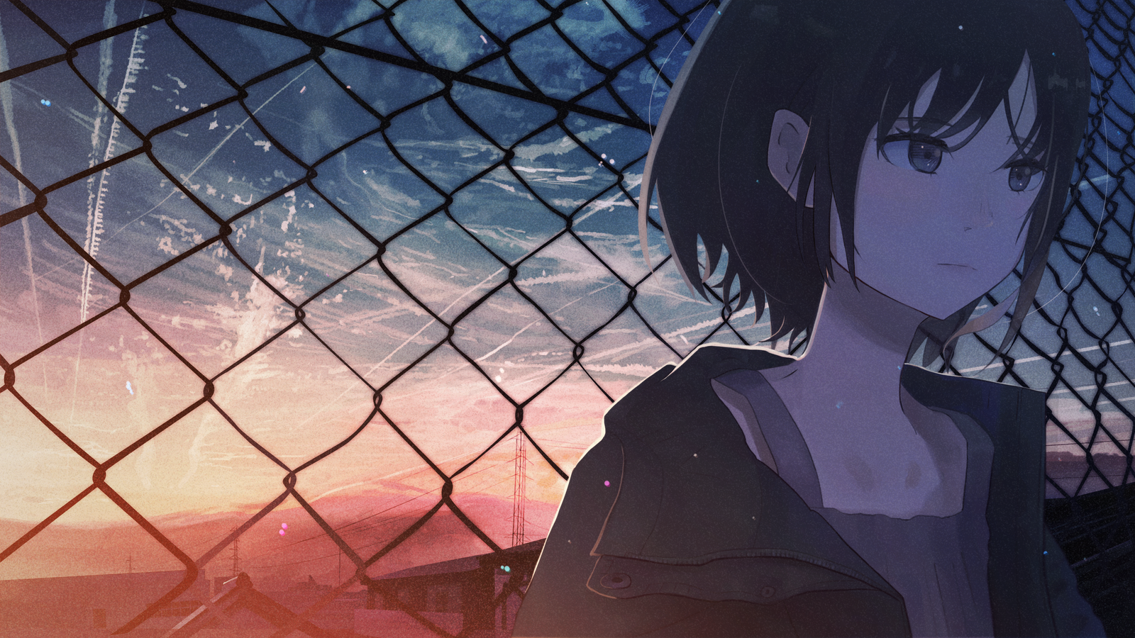 Beyond the fence - Аниме, Anime Art, Anime Original