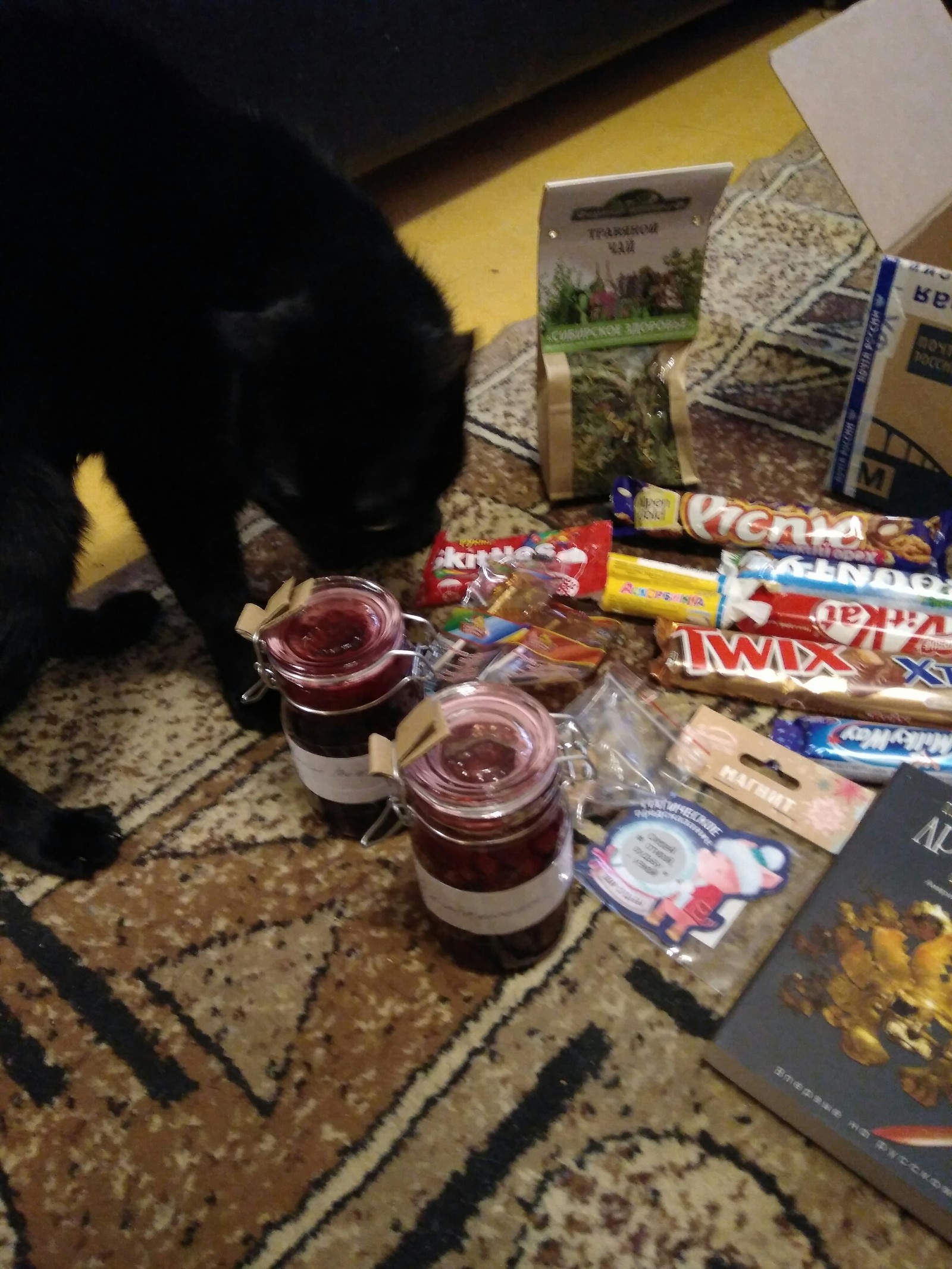 Gift exchange from Baev to Voronezh - Gift exchange, Yummy, cat, Longpost