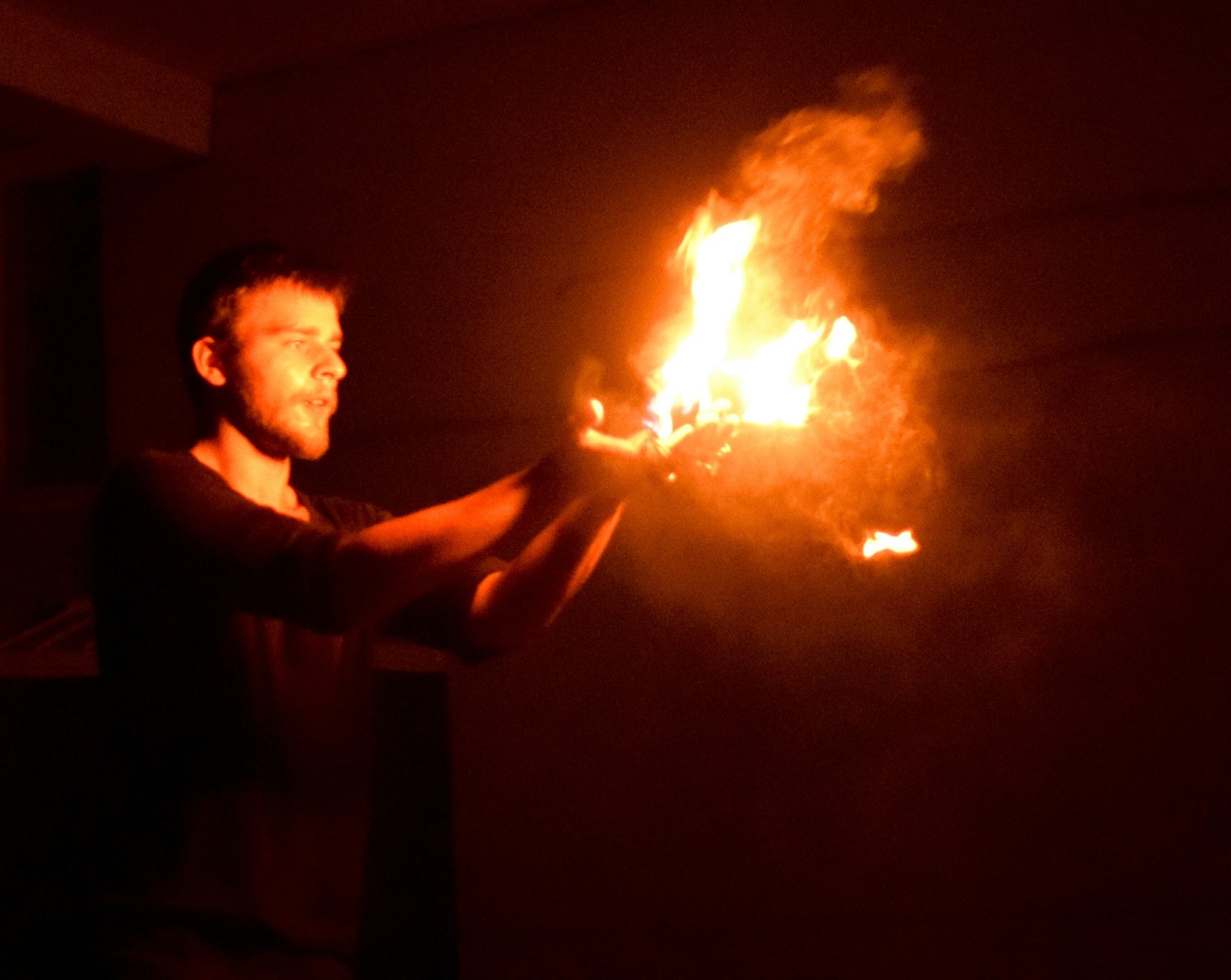 A little bit of fire - My, Fire show, Fire, The photo, Longpost