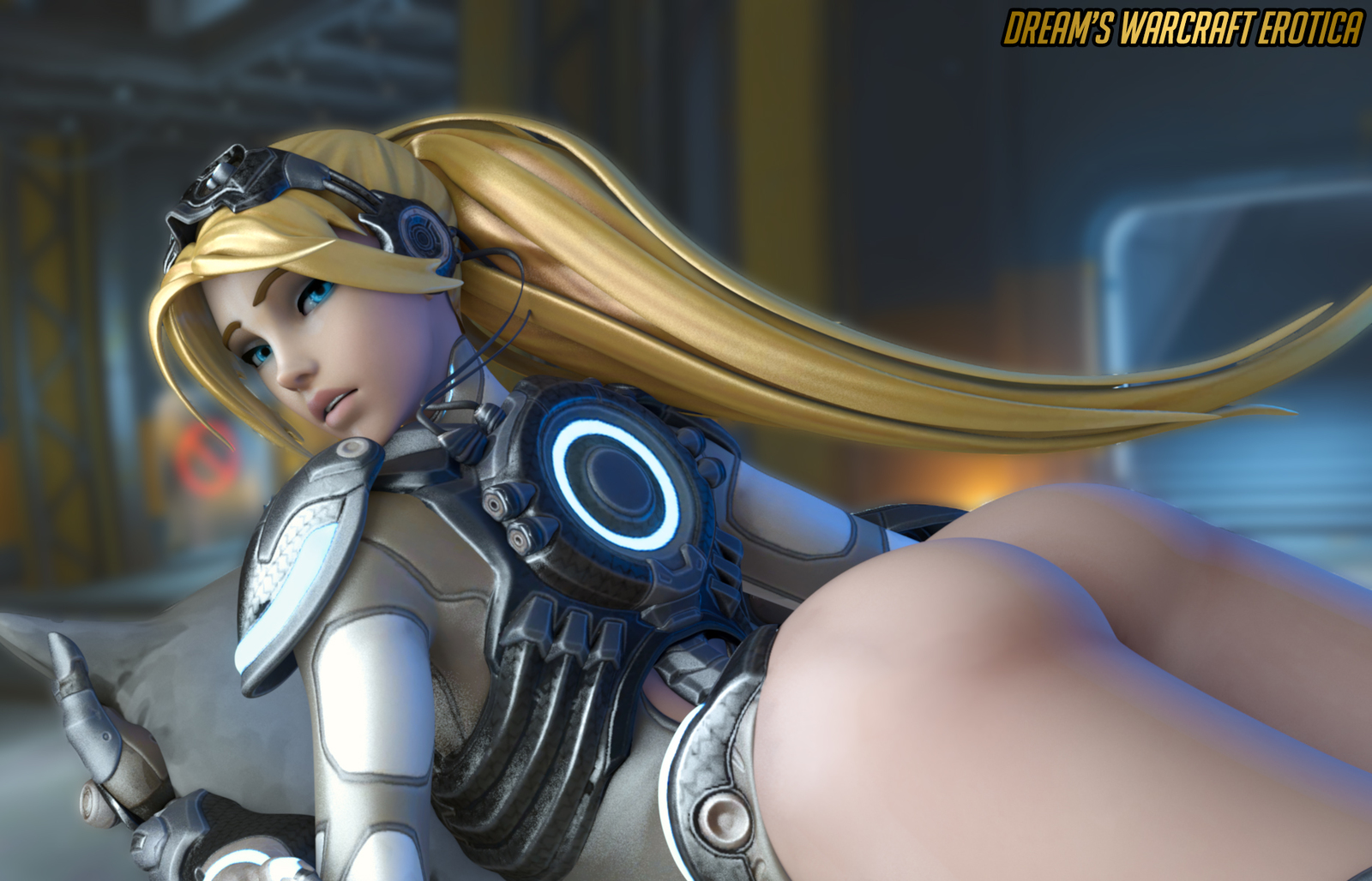 Do I remind you of someone else? - NSFW, My, Overwatch, Booty, Erotic, Beautiful girl, Blonde, Widowmaker, 3D