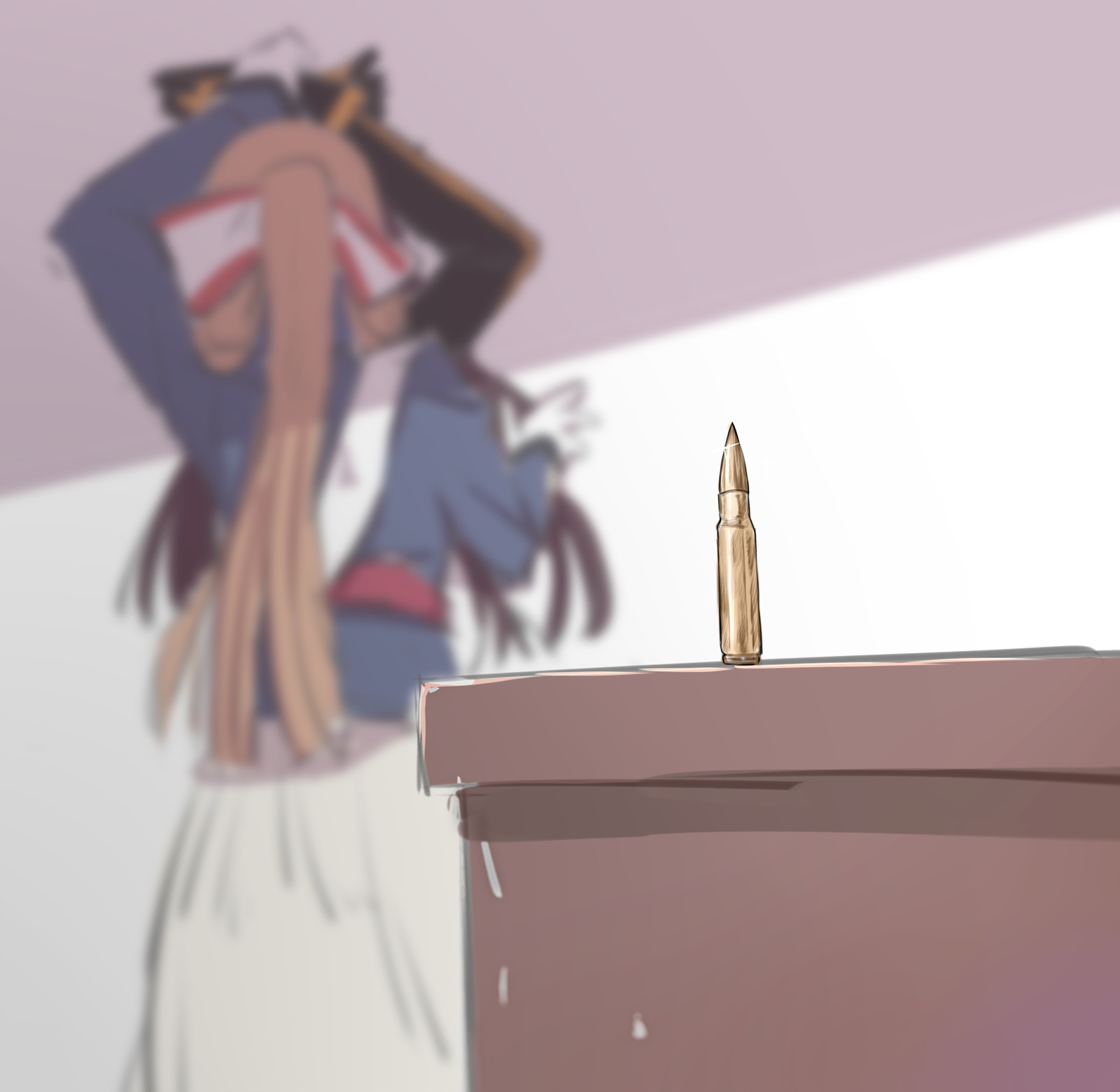 WA2000 & Springfield - Anime art, Girls frontline, WA2000, Springfield, Yuri, Not anime, Cartridges