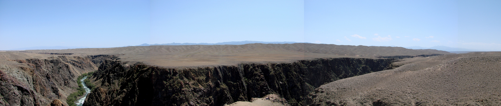 Panorama of the Charyn River - My, Charyn, River, Almaty Oblast, Desert