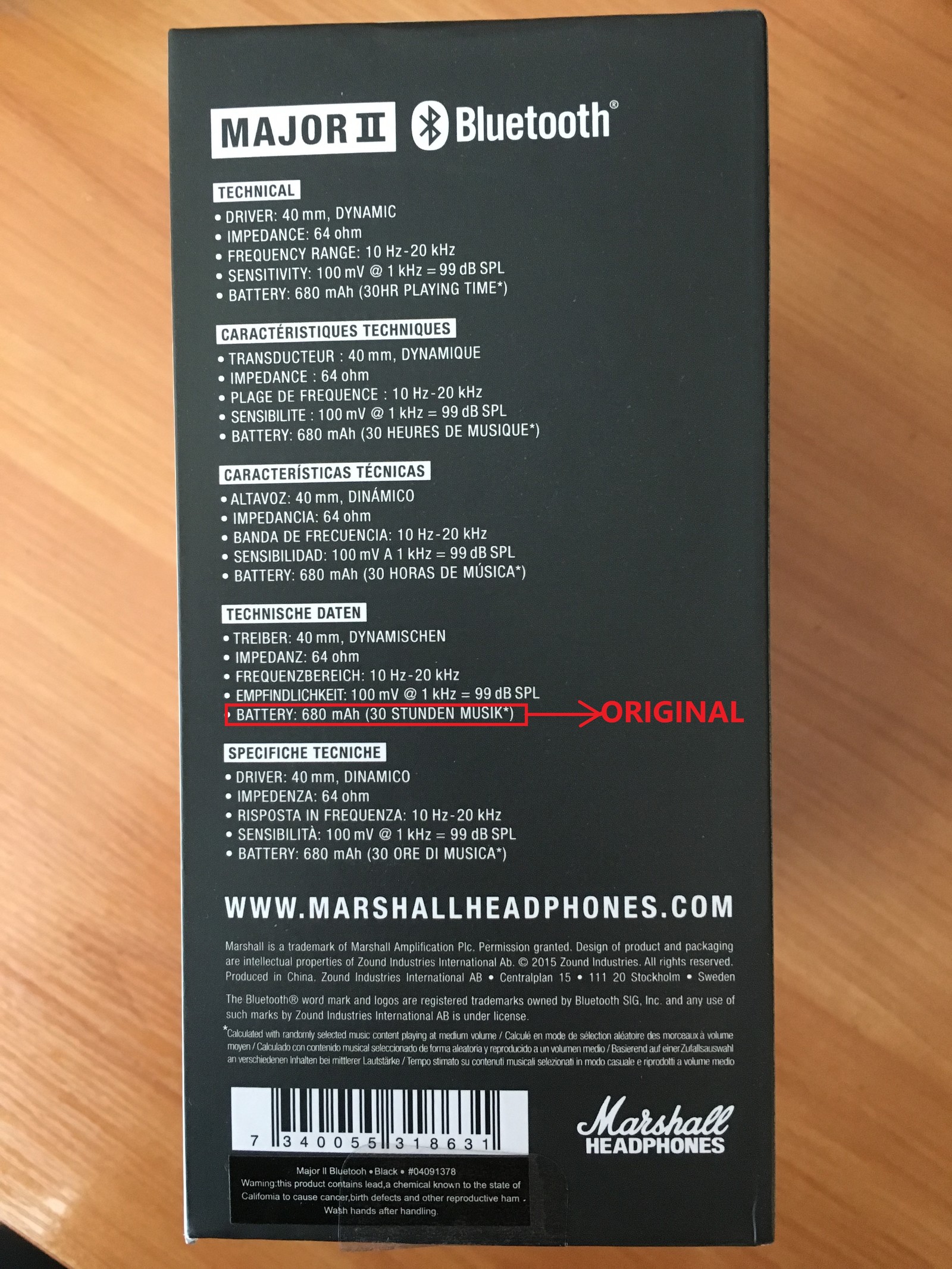 Marshall major 2 bluetooth как отличить оригинал от подделки | Пикабу