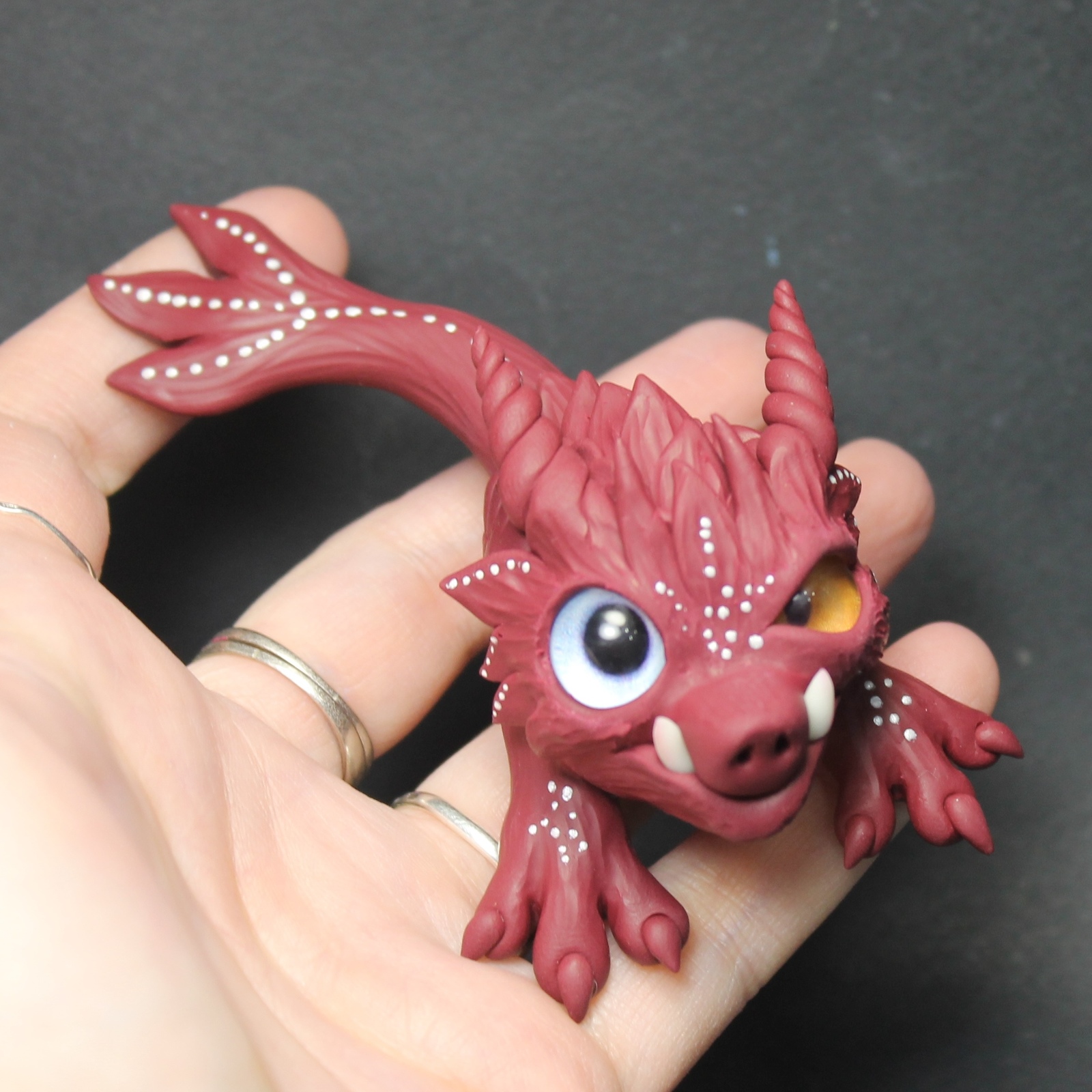 weird - My, Needlework without process, Лепка, Polymer clay, The Dragon, Handmade, Longpost