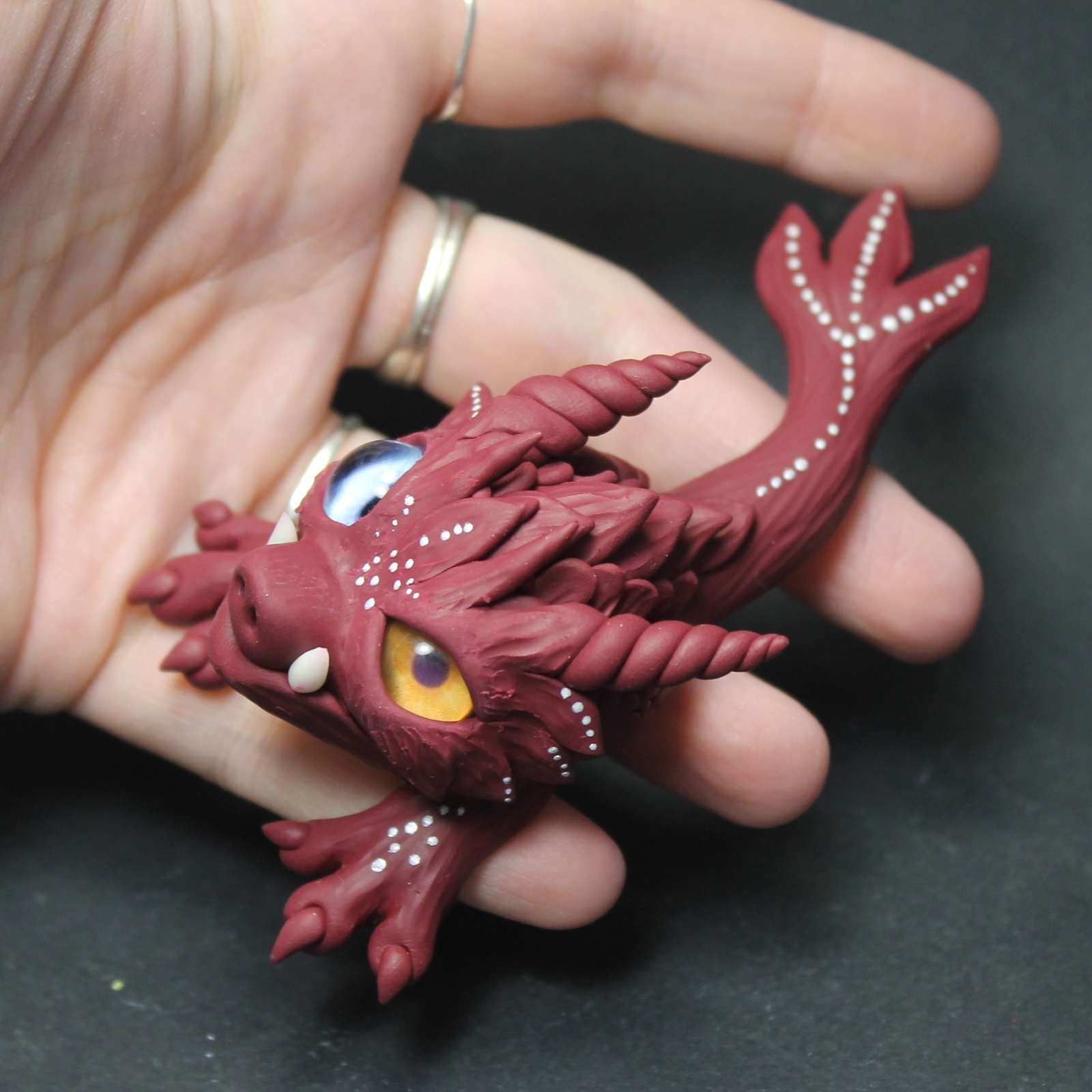 weird - My, Needlework without process, Лепка, Polymer clay, The Dragon, Handmade, Longpost