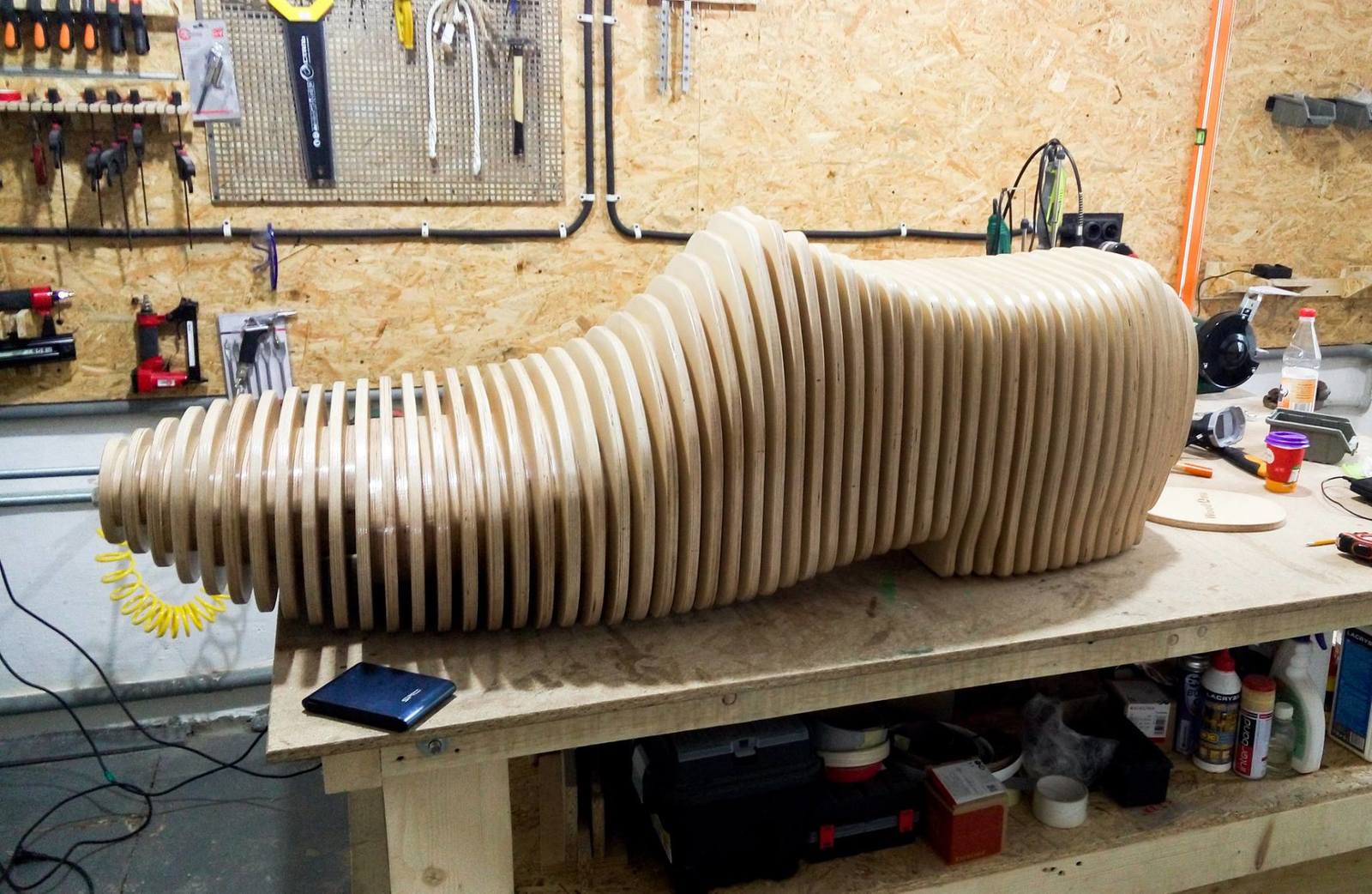 Parametric bench shoe. - My, CNC, , , Plywood, Video, Longpost