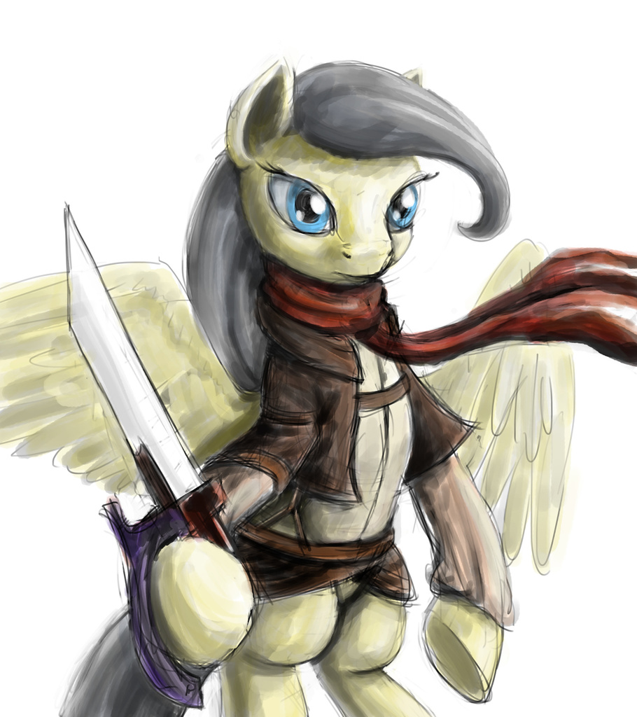 Attack on titan Crossover - My Little Pony, Атака Титанов, Mikasa Ackerman, Original Character, Dahtamnay, Кроссовер