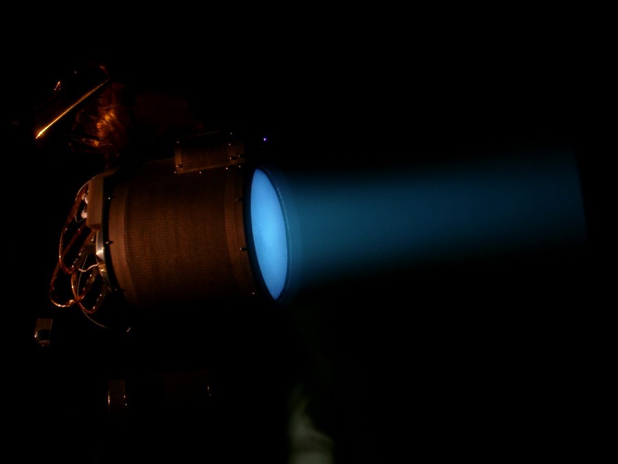 BepiColombo station tested ion thrusters - Space, Bepicolombo, Video, Longpost, Spacecraft, Проверка, Ion Engine