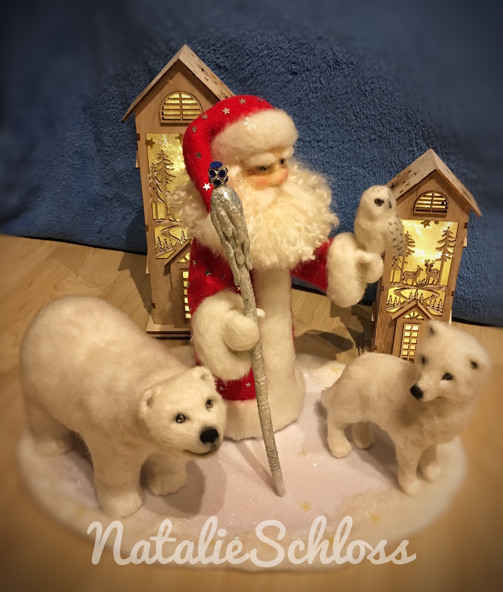 Santa Claus or gnomes?) - My, New Year, Hobby, Needlework without process, Dry felting, Competition, Father Frost, Longpost