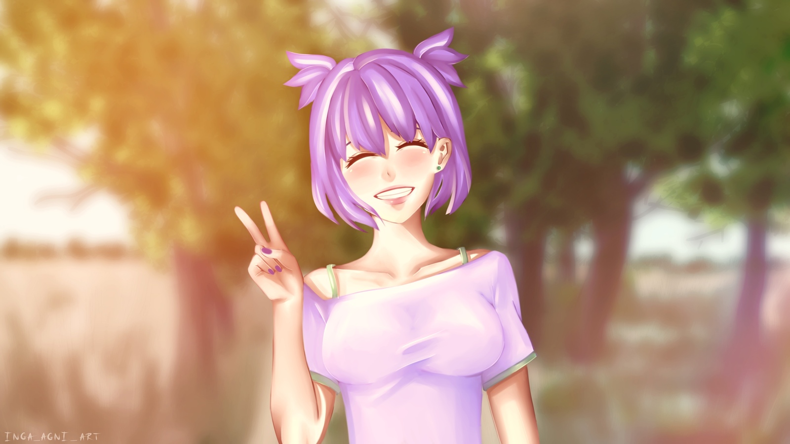 Hi all! - Endless summer, Visual novel, Art, Lena, Inga AGNI