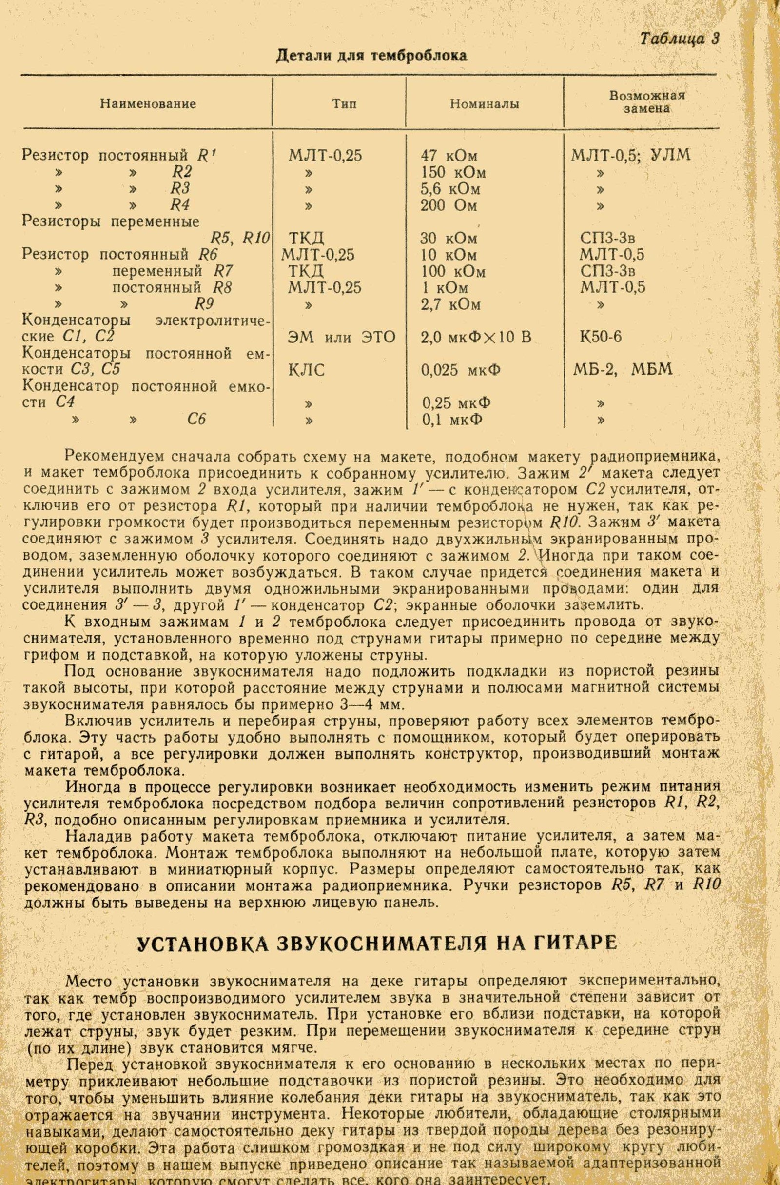 Звукосниматель своими руками - Моё, Звукосниматель, Электрогитара, Журнал, Скан, Длиннопост