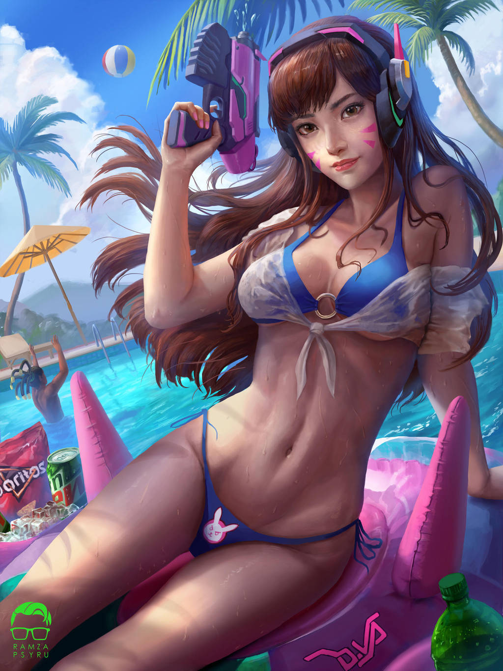 Summer D.va by ramzapsyru | Пикабу