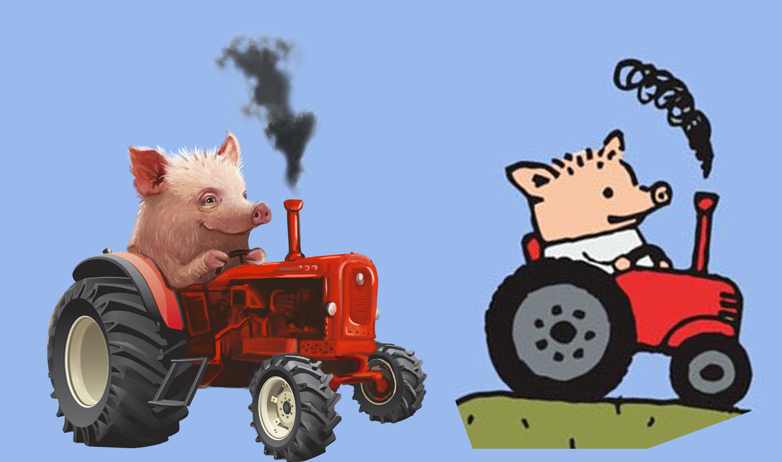 Поросенок Петр на красном тракторе - откуда этот мем?