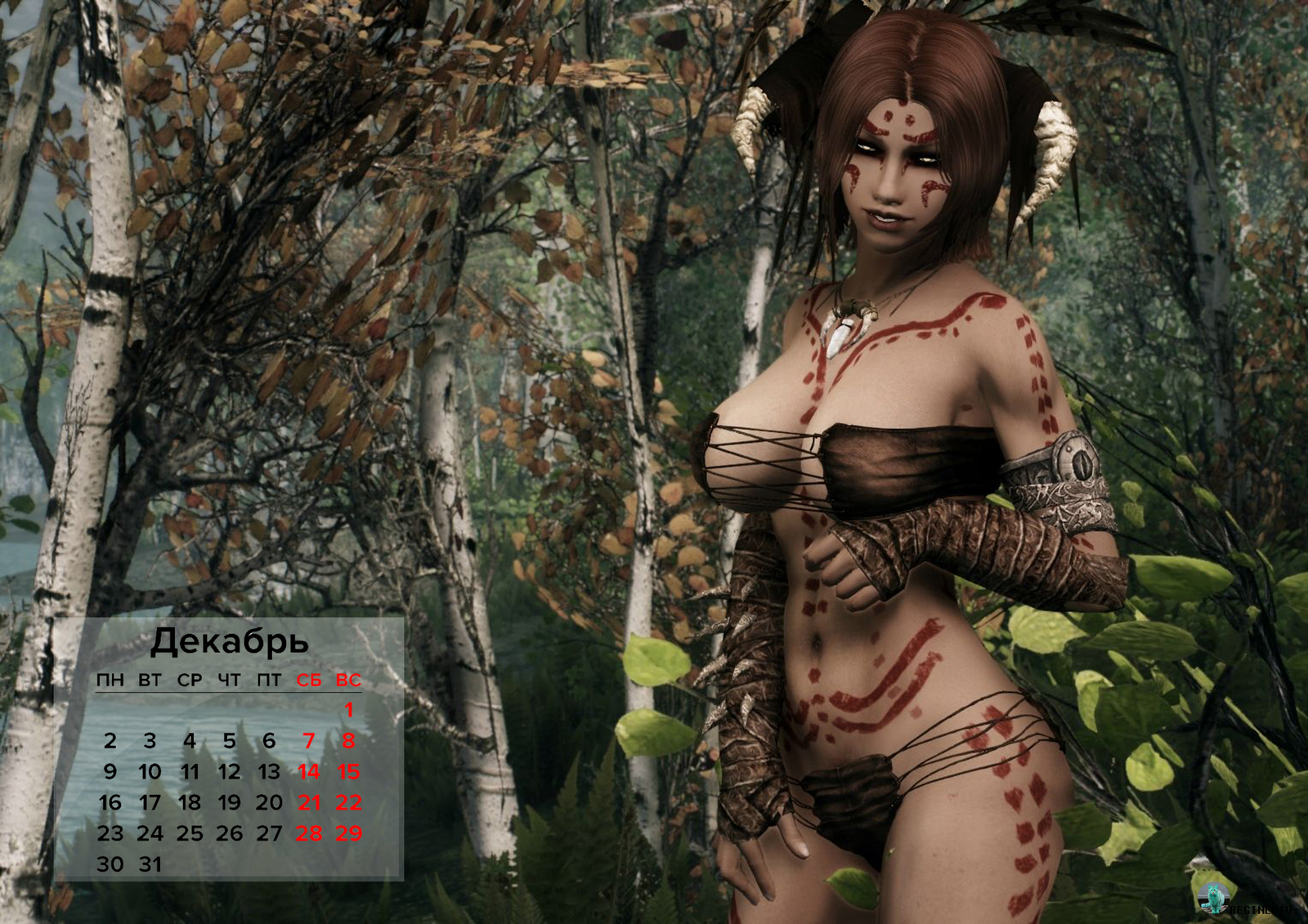 Cold calendar with warm filling - NSFW, My, Skyrim, The Elder Scrolls V: Skyrim, Games, Computer games, Screenshot, Longpost