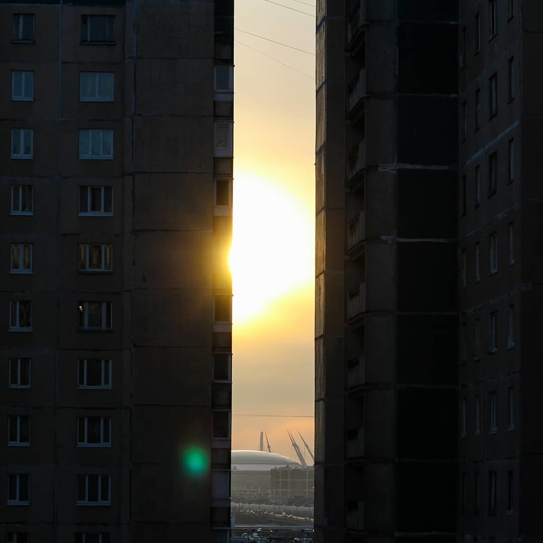 Day'n'night - My, Gazprom arena, The photo, Day, Night, 